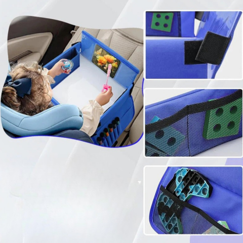 Travel Tray For Child Car Seat — Comfort And Integrated Storage 