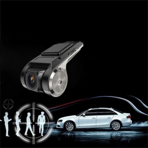 Dual Lens Front & Rear Car Surveillance Camera - HD Recording & Continuous Protection