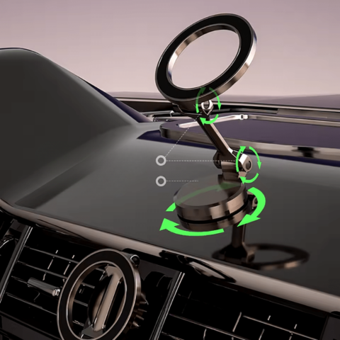 Suport Telefon Magnetic 360° Pentru Mașină – Fixare Ultra-Stabilă 