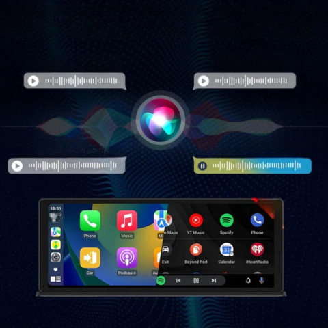 Pantalla táctil de 11,3 pulgadas con Dashcam 4K y cámara de visión trasera 1080p - Imagen ultra nítida y conducción suave