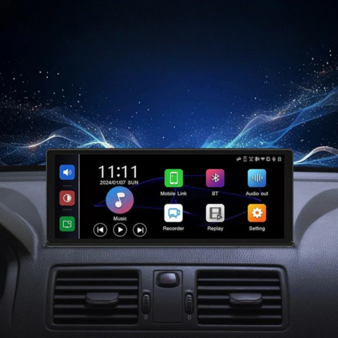 Pantalla táctil de 11,3 pulgadas con Dashcam 4K y cámara de visión trasera 1080p - Imagen ultra nítida y conducción suave