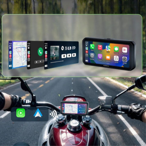 Pantalla Moto CarPlay de 6,3": interfaz moderna y conducción segura
