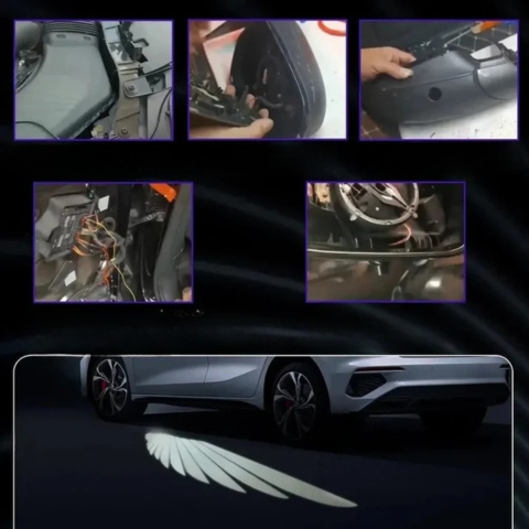 Car Door Light Angel Wings - Visual Effect & Unique Style