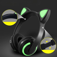 Casque Bluetooth Lumineux Oreilles De Chat — Confort D’écoute & Style Original
