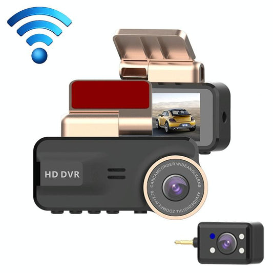 Telecamera da cruscotto HD 1080p con visione notturna e WiFi — Sicurezza e sorveglianza complete 