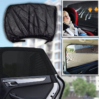 Universell erweiterbare Sonnenblende für Seitenscheiben von Autos 