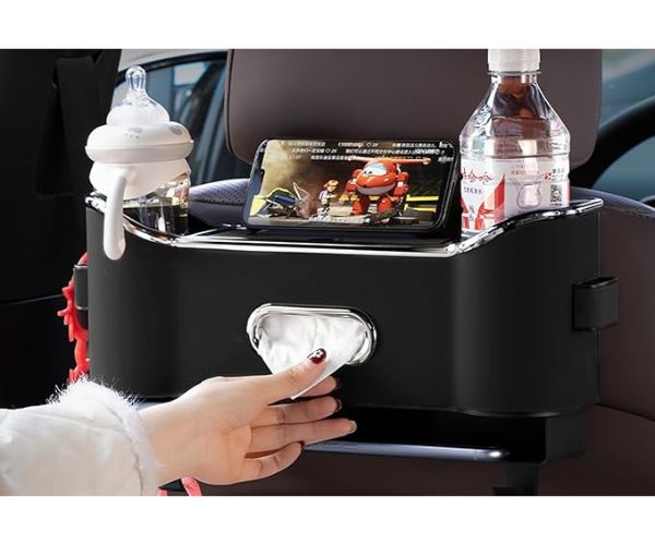 Organizér na zadní sedadla s háčky a úložným boxem - optimalizovaný prostor a uklizené auto