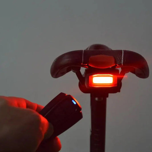 Draadloze Achterlicht Voor Fiets – Ingebouwde Alarm En Afstandsbediening 